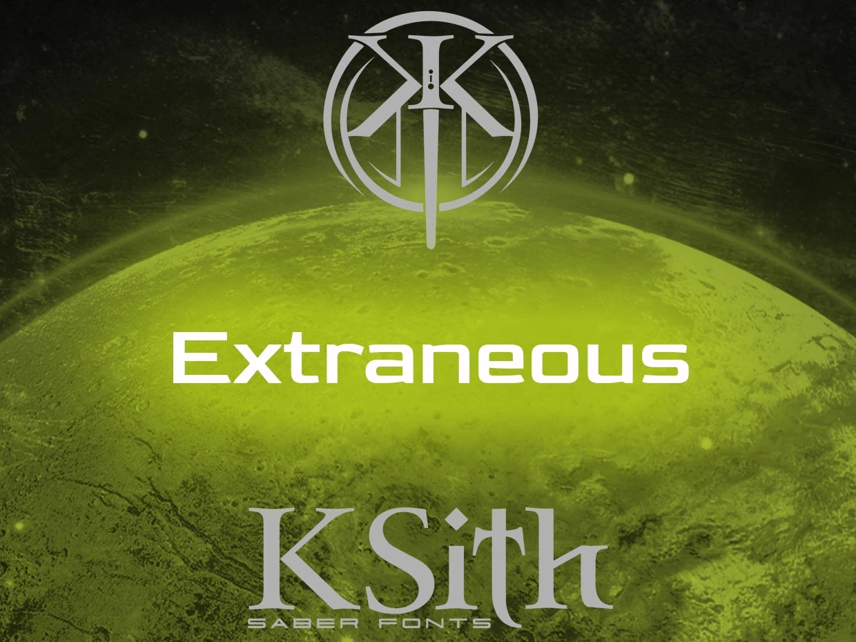 KSith Font - EXTRANEOUS 3 KSith Font - EXTRANEOUS
