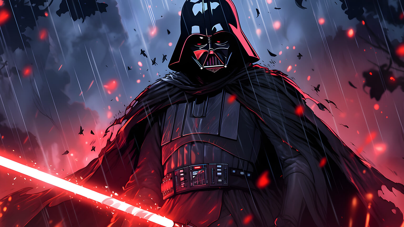 Padawan Outpost Shop -Padawan Outpost Shop star wars darth vader in the rain desktop wallpaper preview